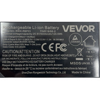 VEVOR RWX-RBP03 RECHARGABLE LI-ION BATTERY