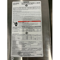 SIEMENS HNF362S HEAVY DUTY SAFETY SWITCH 60A/600V STAINLESS STEEL
