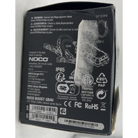 NOCO BOOST PLUS GB40 ULTRASAFE JUMP STARTER 12V 1000A 3.0-6.0L