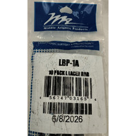 10 PACK MIDDLE ATLANTIC PRODUCTS LBP-1A HORIZONTAL CABLE L SHAPE LACER BARS