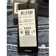 G-STAR TYPE 89 LOOSE GUARD DENIM JEANS SUN FADED AIR FORCE BLUE 32W X 32L
