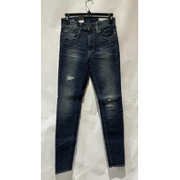 G-STAR LHANA SKINNY WOMENS JEANS ANTIQUE FOREST BLUE RESTORED 25W X 32L