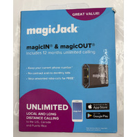 MAGICJACK VOIP ADAPTER MAGIC-IN & MAGIC-OUT FOR UNLIMITED US & CANADA CALLS