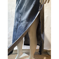 7 FOR ALL MANKIND WOMEN'S SLIM EVOLUTION MEDIUM WASH JEAN SKIRT SIZE 24 7R906A50