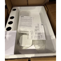 KOHLER 5871-1A2-0 RIVERBY SINK SR 1 HOLE CAST IRON KITCHEN SINK WHITE