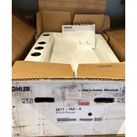 KOHLER 5871-1A2-0 RIVERBY SINK SR 1 HOLE CAST IRON KITCHEN SINK WHITE