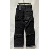 G-STAR MEGA CARGO WOMENS PANTS COMPACT BITT CANVAS DK BLACK SIZE 24