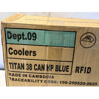 ARTIC ZONE TITAN ICELESS ZIPPERLESS COOLER 38 CAN HOLDER W ICE BLANKET AND LINER