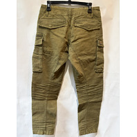 G STAR MEN'S ROVIC ZIP 3D REGULAR TAPER PANTS IN DARK OLIVE SIZE 33/34 MSRP 190$