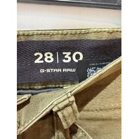 G STAR MEN'S ROVIC ZIP 3D REGULAR TAPER PANTS IN DARK OLIVE SIZE 28/30 MSRP 190$