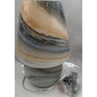 SURYA LIVABLISS LEFKADA LFK-002 16" MINIMALIST BROWN GLASS ACCENT TABLE LAMP