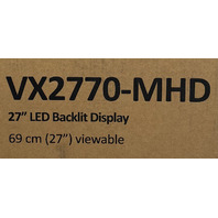 VIEWSONIC VX2770-MHD 27" LED BACKLIT DISPLAY COMPUTER MONITOR