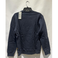 G-STAR LOGO SWEATSHIRT MU HODSON SWEATER IN COLOR SALUTE SIZE SMALL S DARK BLUE