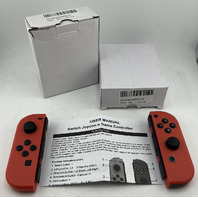 LOT OF 2 GENERIC SWITCH JOYCON-X LEFT/RIGHT WIRELESS BLUETOOTH CONTROLLER ORANGE