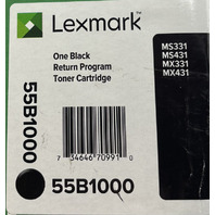 LEXMARK 55B1000 GENUINE ORIGINAL ONE BLACK TONER CARTRIDGE