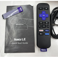 ROKU LE 3930S4 HDR STREAMING MEDIA PLAYER W REMOTE AND HDMI CABLE