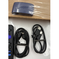 ROKU LE 3930S4 HDR STREAMING MEDIA PLAYER W REMOTE AND HDMI CABLE