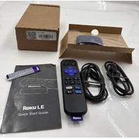 ROKU LE 3930S4 HDR STREAMING MEDIA PLAYER W REMOTE AND HDMI CABLE