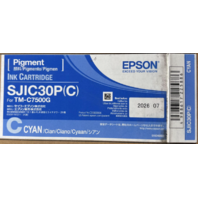EPSON GENUINE SJIC30P(C) CYAN PIGMENT INK CARTRIDGE FOR TM-C7500G BB 2026/07