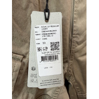 G-STAR MEN'S ROVIC ZIP 3D REGULAR TAPER SHORTS IN DUNE SIZE 33/30 MSRP 110$