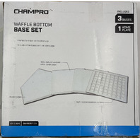 CHAMPRO BASE SET WITH WAFFLE BOTTOM 3 BASES AND ONE HOME PLATE