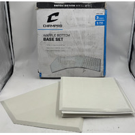 CHAMPRO BASE SET WITH WAFFLE BOTTOM 3 BASES AND ONE HOME PLATE