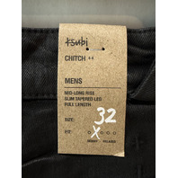 KSUBI MEN'S CHITCH BACKSTAGE STARDOM SLIM TAPERED BLACK PANTS MEX26DJ001 SZ 32
