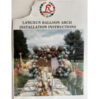 LANGXUN 9.5FT LARGE METAL CIRCLE BALLOON ARCH STAND KIT FRAME NO BALLOONS
