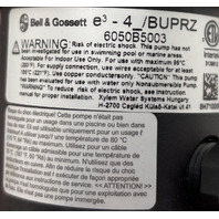 BELL & GOSSETT E3 E^3-4_/BUPRZ 6050B5003 8H71 HOT WATER RECIRCULATION SYSTEM