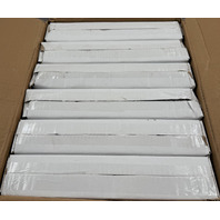 QTY 6 SEASONS 323000 12" 2-LIGHT GLASS SQUARE WHITE FINISH FLUSH MOUNT FIXTURE
