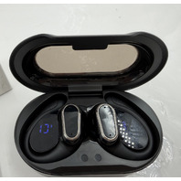 ROLOSAR Q76 TRUE WIRELESS EARBUDS IN BLACK 50 HOUR PLAYTIME 2 HOUR CHARGE