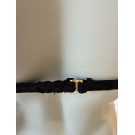 L*SPACE WOMEN'S ISA BIKINI TOP RIBBED FABRIC IN BLACK EOIST25 SIZE SMALL S