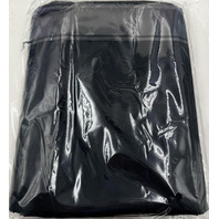 8 PACK HENEGER 90" X 156" BLACK RECTANGULAR POLYESTER WASHABLE TABLECLOTHS