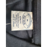 BROOKS BROTHERS SLIM FIT STRETCH POLO SHIRT NAVY MENS SIZE MEDIUM M 174367