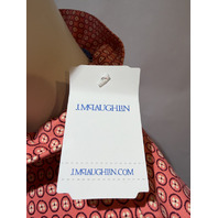 J.MCLAUGHLIN WOMEN'S KATE KNIT TOP IN ROSE AND OFF WHTIE 224322458 SZ LARGE