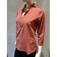 J.MCLAUGHLIN WOMEN'S KATE KNIT TOP IN ROSE AND OFF WHTIE 224322458 SZ LARGE