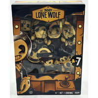 BENDY LONE WOLF AND THE INK MACHINE HEAVENLY TOYS 3 INCH PANCAKE MINI PLUSH SET