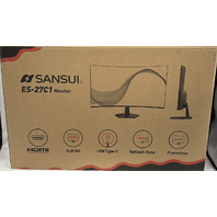 SANSUI ES-27C1 27" FULL HD FRAMELESS COMPUTER MONITOR HDMI 100HZ