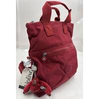 KIPLING ELEVA CONVERTILBE BAG IN REGAL RUBY VOLUME 12L BNWT KI6532