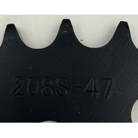 VORTEX 208S-47 47 TOOTH 520 BLACK RACING STEEL REAR SPROCKET