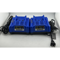 LOT OF 2 KOBALT 24V MAX LITHIUM-ION BATTERY CHARGER KRC2445-03