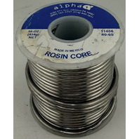 ALPHA 11406 40-60 ROSIN CORE 0.09" SOLDER TIN/LEAD WIRE 16 OZ 454G