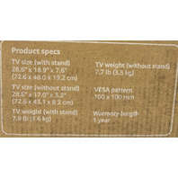 AMAZON FIRETV 2-SERIES 32" HD TV 720P SMART TV 1366X768 RESOLUTION