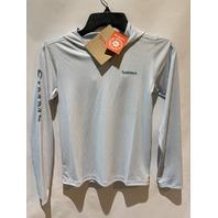 SIMMS K'S KIDS SOLAR TECH HOODY IN BIMINI BLUE 12895-1323-40 SIZE L LARGE NWT