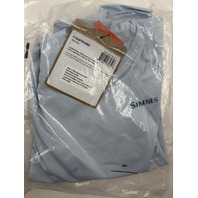 SIMMS K'S KIDS SOLAR TECH HOODY IN BIMINI BLUE 12895-1323-40 SIZE L LARGE NWT