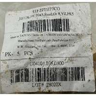 GRAINGER U04104.075.0300 22TH77 HHCS 3/4-10X3 STEEL GR 8 YZ PK5
