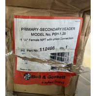 BELL & GOSSETT PSH-1.25 PRIMARY SECONDARY HEADER 112466 BLACK