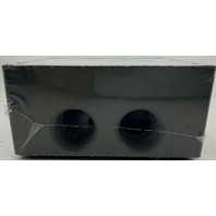 LOT OF 5 CENTAUR 0278-8464 WI TGB75/5 2 GANG WEATHERPROOF BOX 5 HOLE 3/4" GRAY