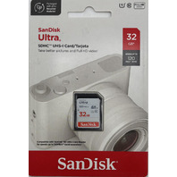 SANDISK ULTRA 32GB SDHC UHS-1 CARD 120MB/S CAMERA/VIDEO STORAGE CLASS 10