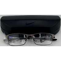 NIKE 8046 N 071 MEN'S BRUSHED GUNMETAL 54-16-140 54MM EYEGLASSES FRAMES